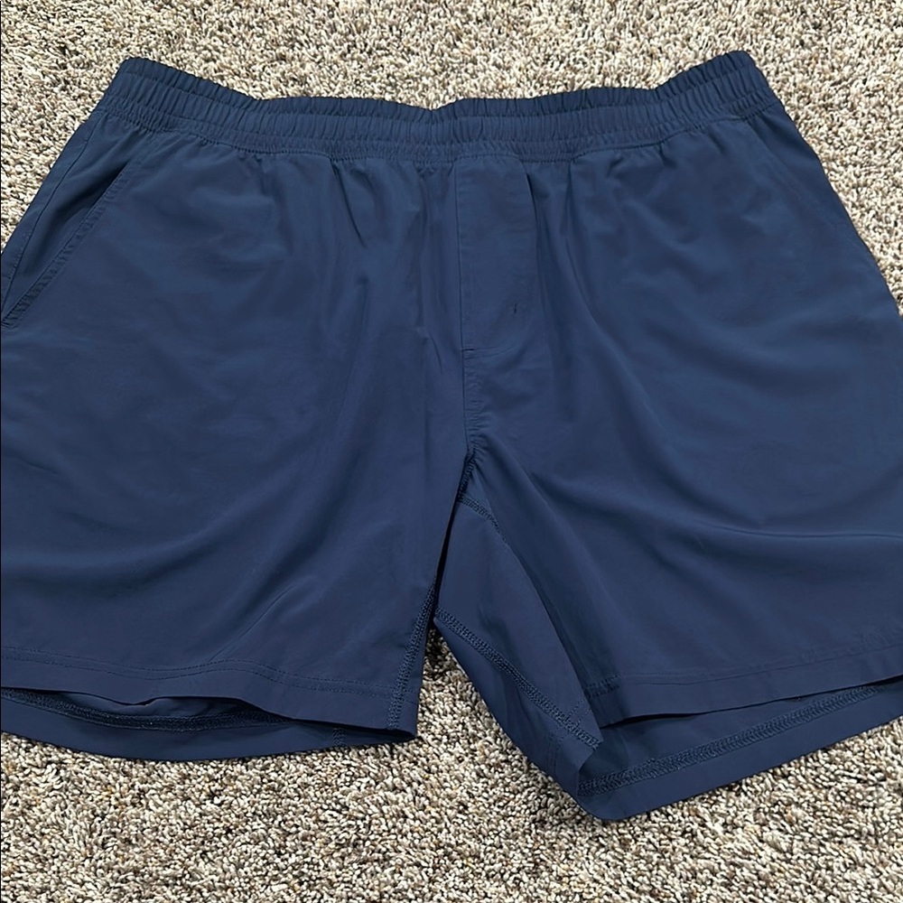 RHONE Blue Athletic Shorts Lightweight Elastic Waist Size XL